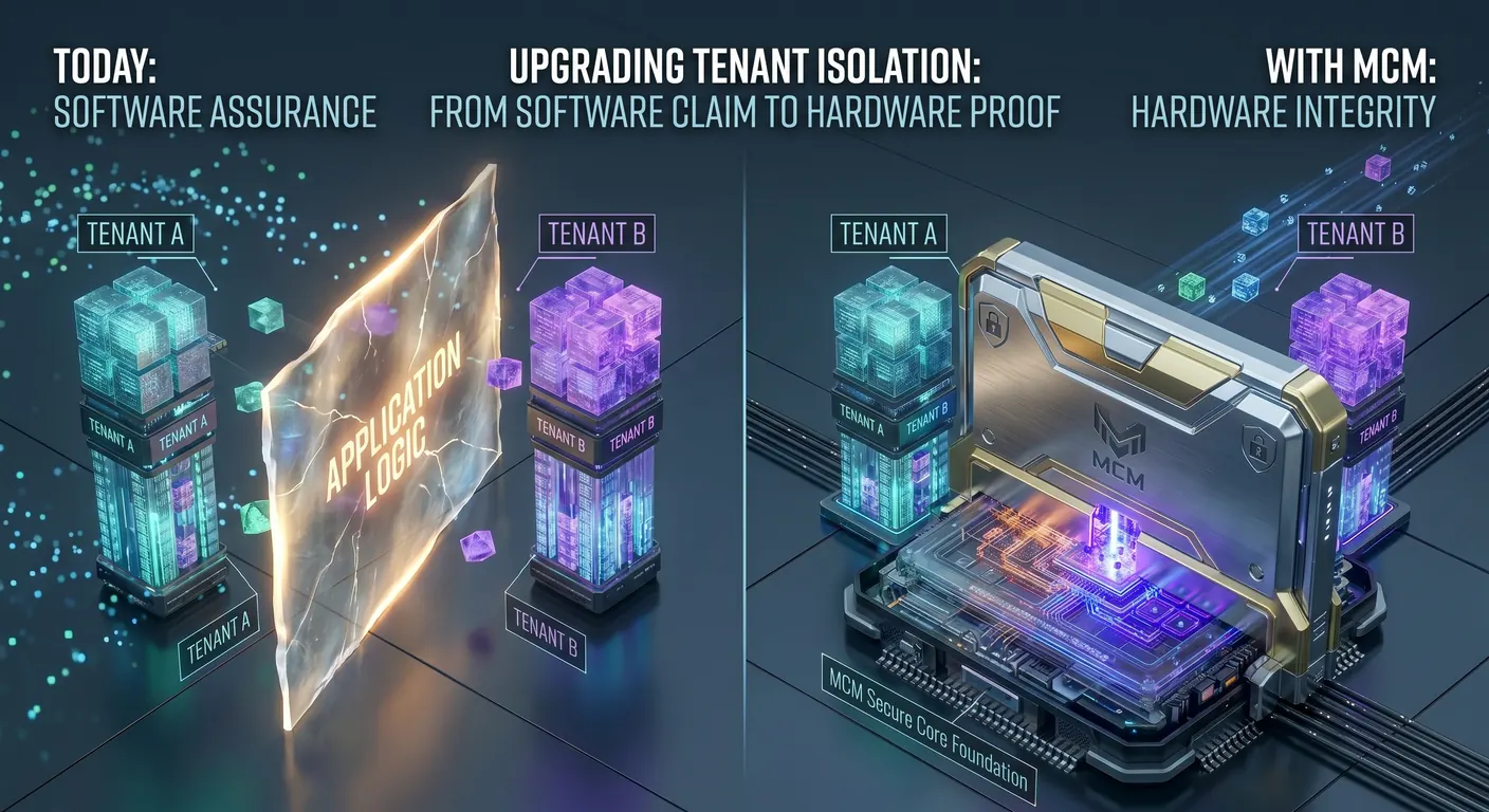 SaaS & Tenant Isolation — software claim vs. hardware proof